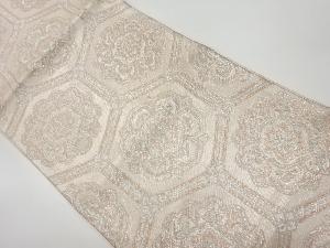 本佐賀錦亀甲に華紋模様織出し袋帯